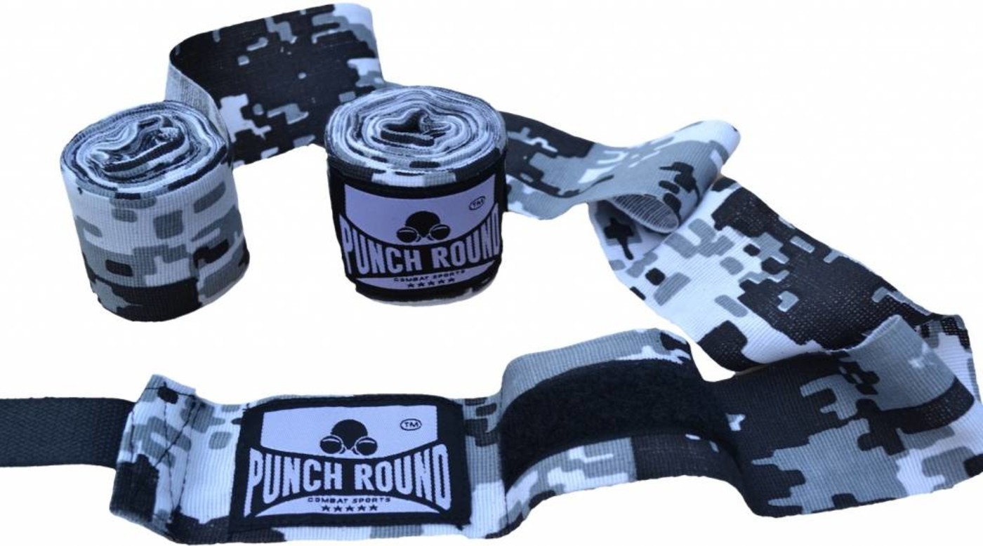 Punch Round Perfect Stretch Boxing Hand Wraps Camo FIGHTWEAR SHOP EUROPE