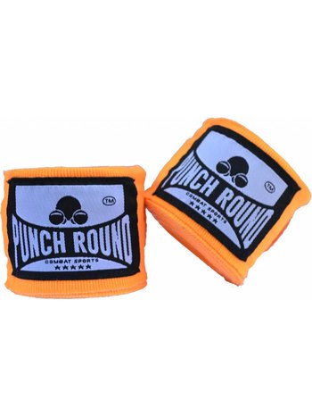 PunchR™  Punch Round Perfect Stretch Hand Wraps Orange Nylon 460 cm