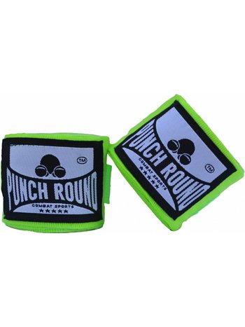 PunchR™  Punch Round Perfect Stretch Hand Wraps Neo Green Nylon 460 cm