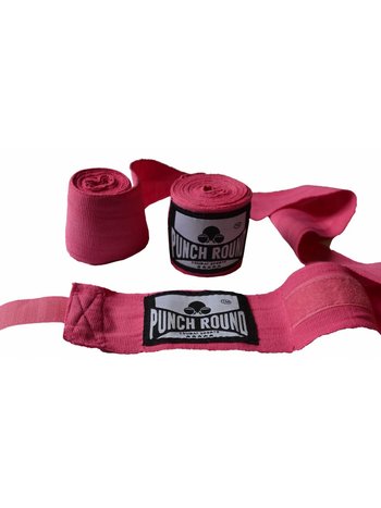 PunchR™  Punch Round Perfect Stretch Hand Wraps Pink Nylon 260 cm