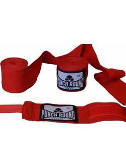 PunchR™  Punch Round Perfect Stretch Hand Wraps Red Nylon 260 cm