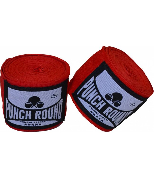 PunchR™  Punch Round Perfect Stretch Hand Wraps Red Nylon 260 cm