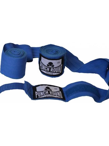 PunchR™  Punch Round Perfect Stretch Hand Wraps Blue Nylon 260 cm