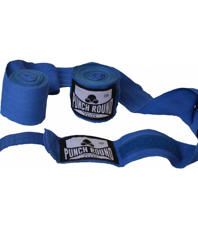 PunchR™  Punch Round Perfect Stretch Hand Wraps Blue Nylon 260 cm