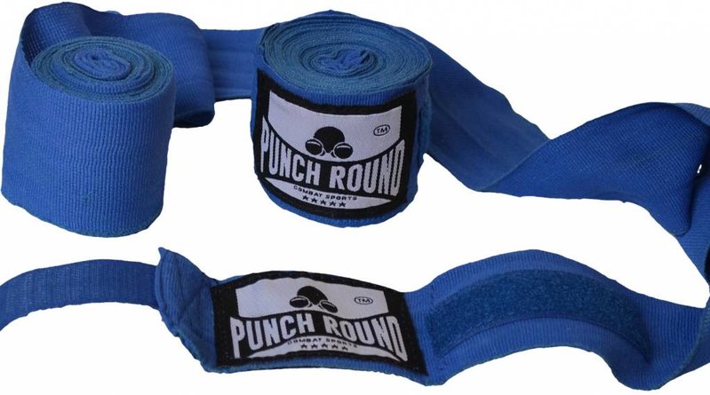 PunchR™  Punch Round Perfect Stretch Hand Wraps Blue Nylon 260 cm