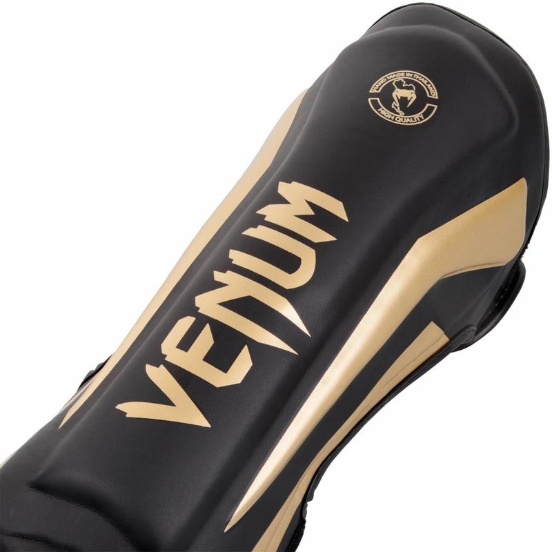 Venum Venum Stand Up Kickboxing Shin Guards Elite Black Gold