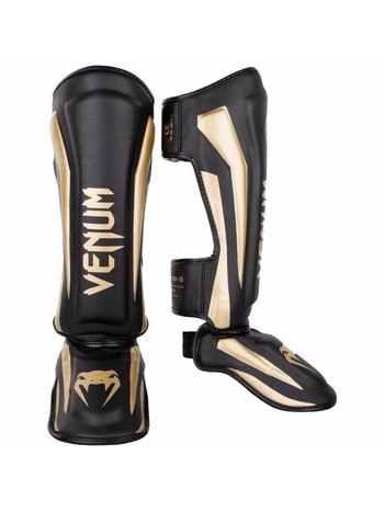 Venum Venum Stand Up Kickboxing Shin Guards Elite Black Gold