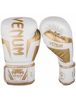 Venum Venum Elite (Kick)Bokshandschoenen Wit Goud