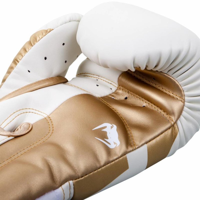 Venum Venum Boxing Gloves Elite White Gold Venum Fight Equipment