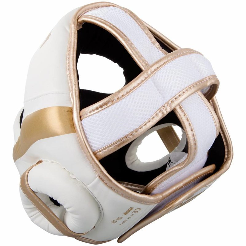 Venum Venum Hoofdbeschermer Elite Headgear Wit Goud