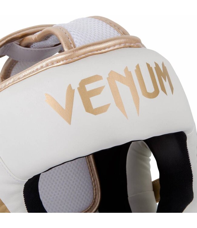 Venum Hoofdbeschermer Elite Headgear Wit Goud