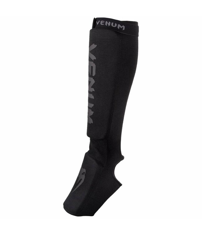 Venum Kontact Shin Guards Black on Black
