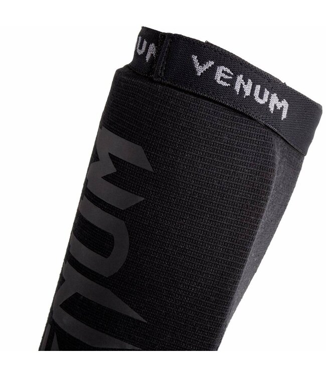 Venum Kontact Shin Guards Black on Black