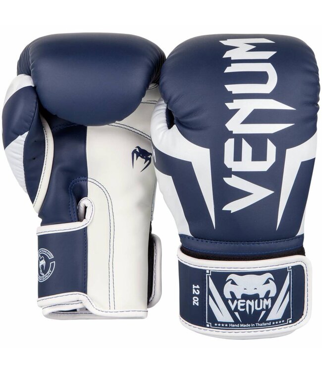 Venum Elite Boxhandschuhe – Blau/Weiß | Für Boxen, Kickboxen & Muay Thai