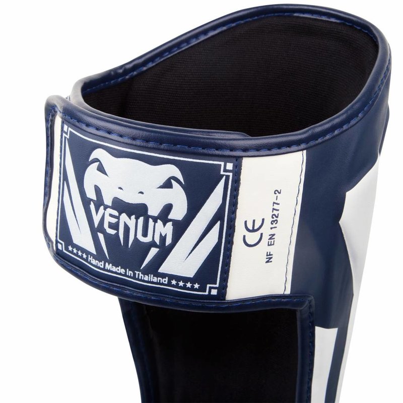 Venum Venum Elite Kickboks Scheenbeschermers Navy Blauw Wit