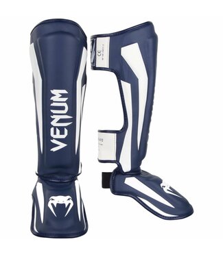 Venum Venum Stand Up Kickboxing Shinguards Elite Navy Blue White
