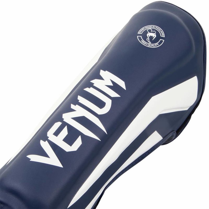 Venum Venum Stand Up Kickboxing Shinguards Elite Navy Blue White