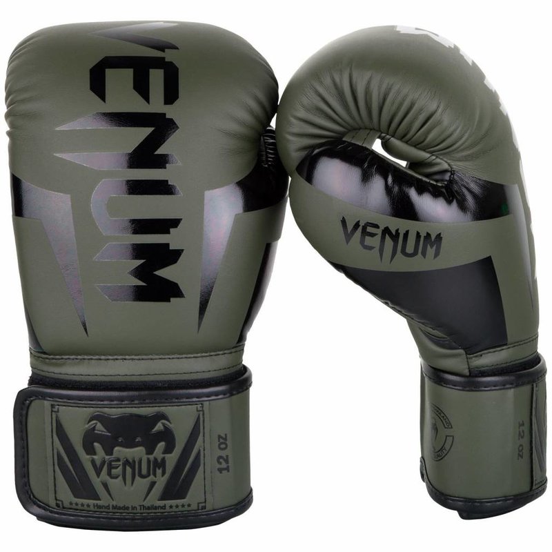 Venum Venum Boxing Gloves Elite Khaki Black Venum Shop Europe