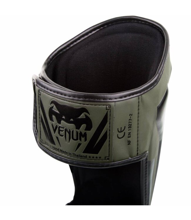 Venum Venum Elite Kickboks Scheenbeschermers Khaki Zwart
