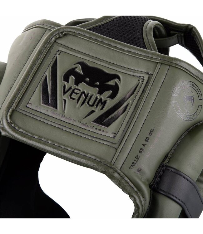 Venum Elite Headgear Khaki Zwart Hoofdbeschermer
