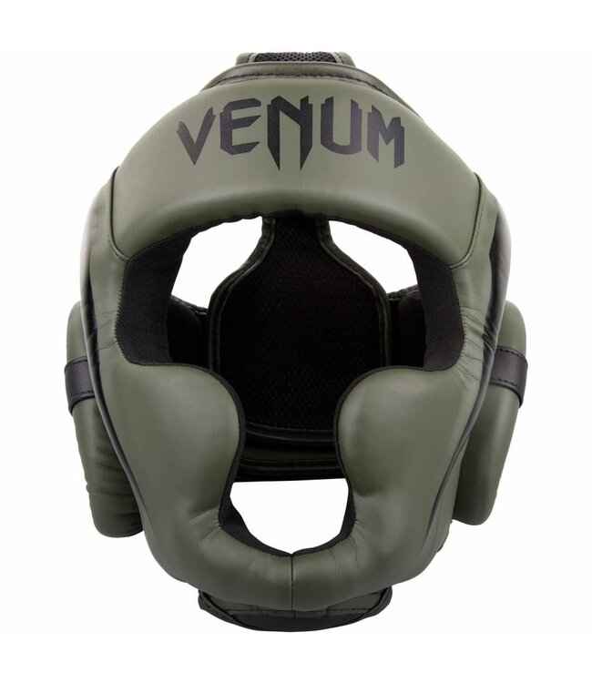 Venum Elite Headgear Khaki Schwarzer Kopfschutz
