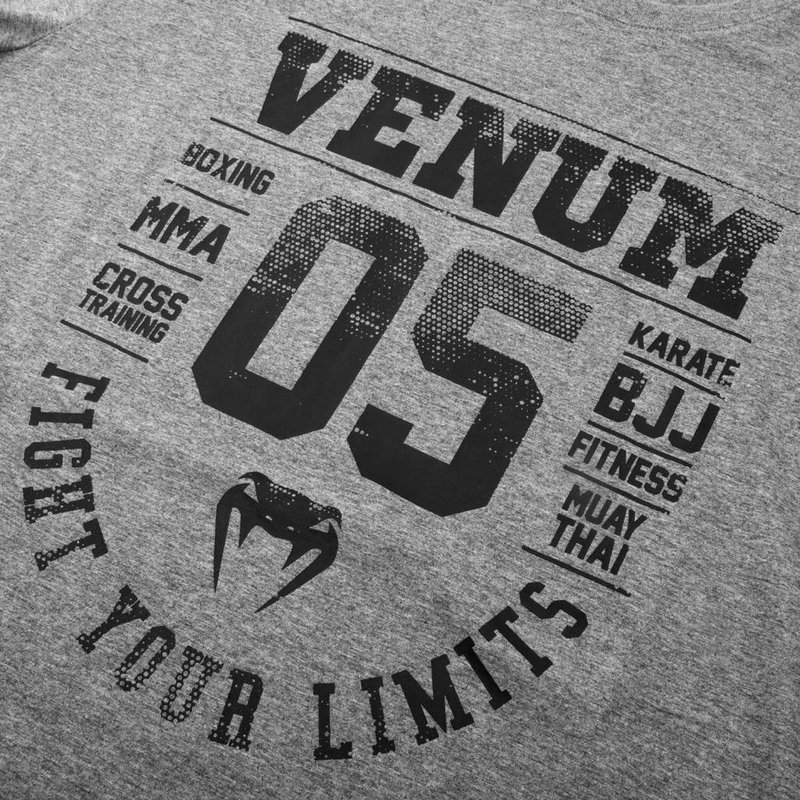 Venum Venum Origins T Shirt Grey Black Venum Clothing