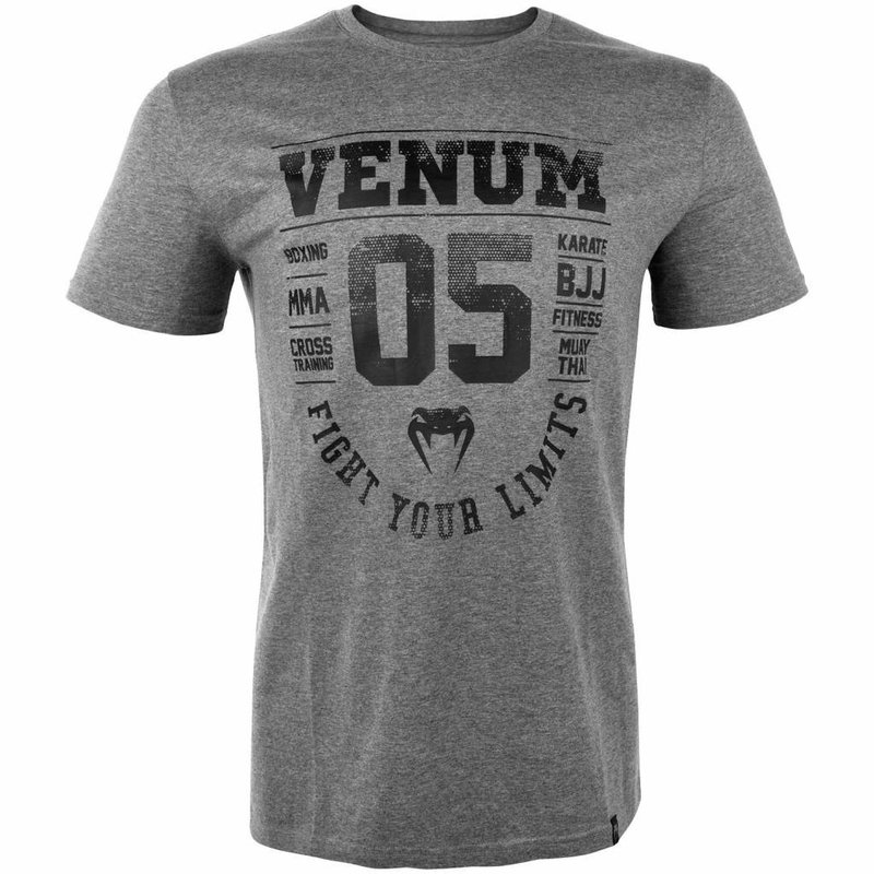 Venum Venum Origins T Shirt Grey Black Venum Clothing