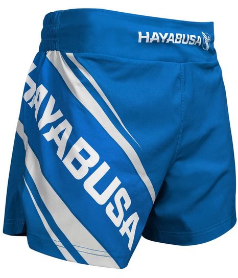 Retro Muay Thai Boxing Shorts : BXSRTO-027-Blue
