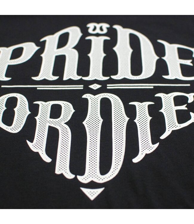 PRiDEorDiE T Shirt Reckless Zwart Wit PoD