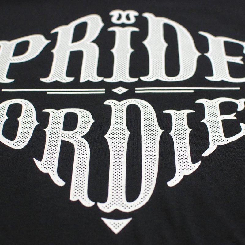 Pride or Die PRiDEorDiE T Shirt Reckless Zwart Wit PoD
