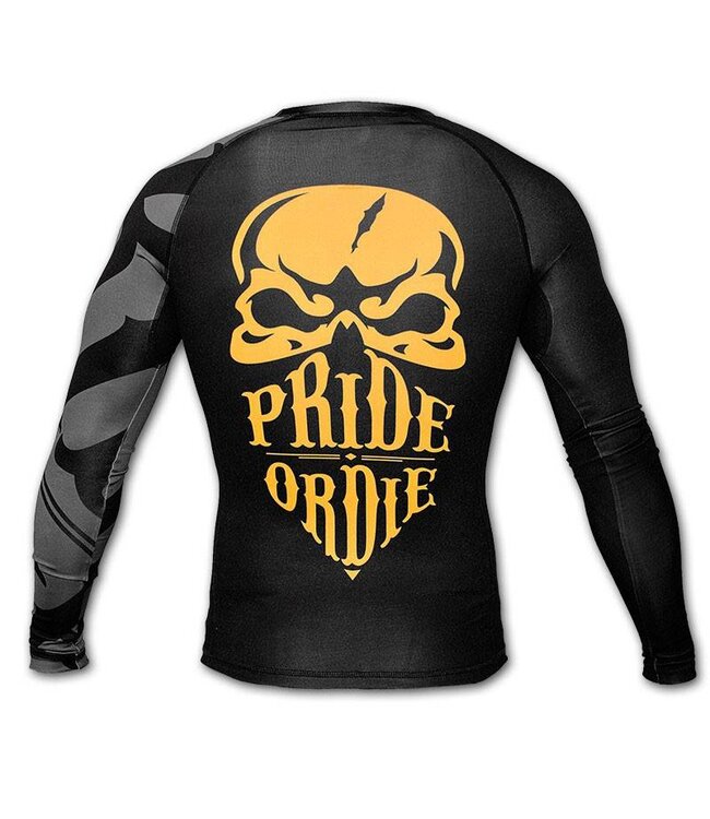 PoD Rash Guard L/S PRiDEorDiE RECKLESS Black Grey