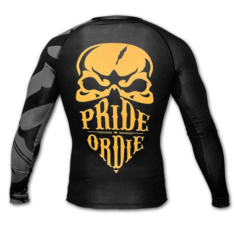 Pride or Die PoD Rash Guard L/S PRiDEorDiE RECKLESS Black Grey