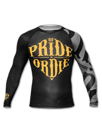 Pride or Die PoD Rash Guard L/S PRiDEorDiE RECKLESS Black Grey