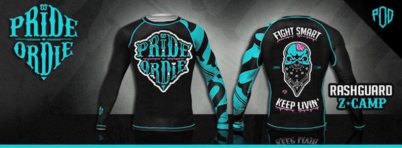 Pride or Die Stolz oder sterben Z-Camp Zombie Rash Guards PoD