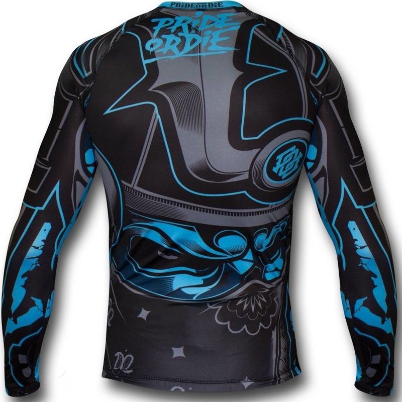 Pride or Die PRiDEorDiE Rash Guards L/S RONIN Compression Training Top