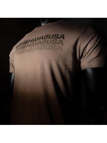 Hayabusa Hayabusa T Shirt Triple Threat Brown Martial Arts Clothing