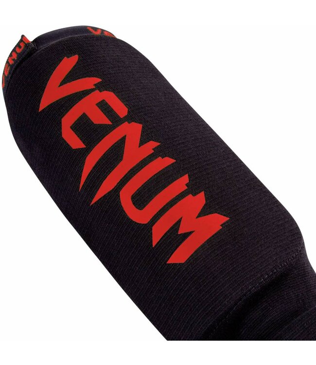 Venum Kontact Shin Guards Scheenbeschermers Zwart Rood