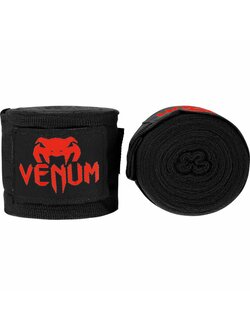 Venum Venum Kontact Boxing Hand Wraps Bandage 400cm Black Red