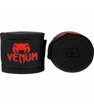 Venum Venum Kontact Boxing Hand Wraps Bandage 400cm Black Red