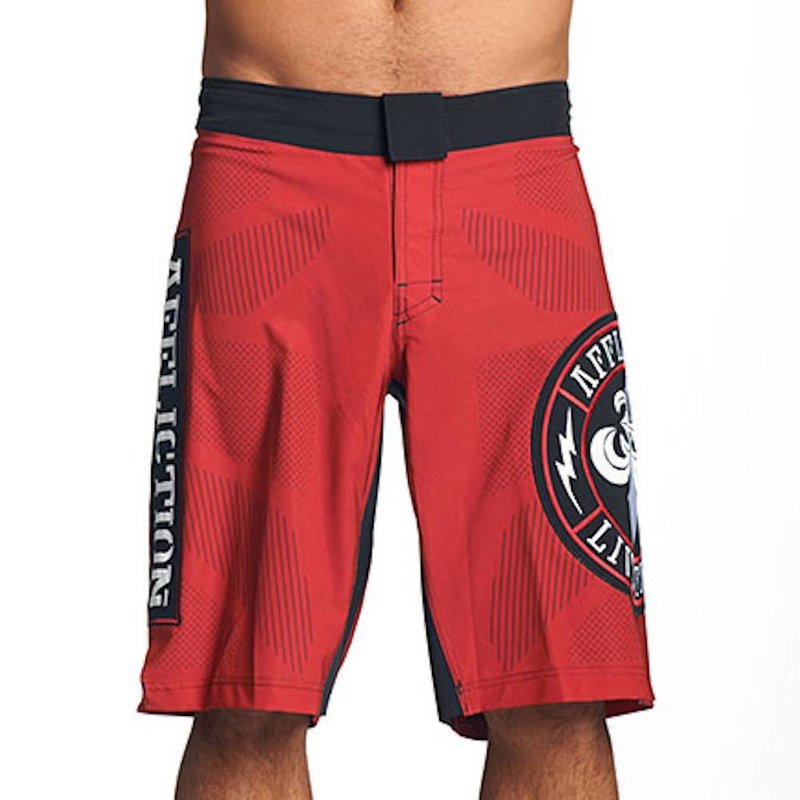 Affliction Clothing Affliction Performance Training Kampfshorts Rot