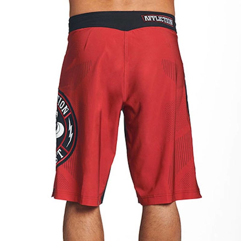 Affliction Clothing Affliction Performance Training Fightshorts Red