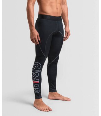 GR1PS Gr1ps Combat Spats Legging Black BJJ Fightwear