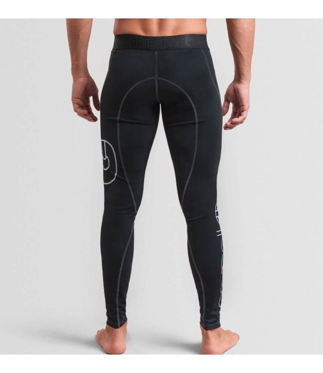 Gr1ps Combat Spats Legging Black Grips BJJ Fightwear