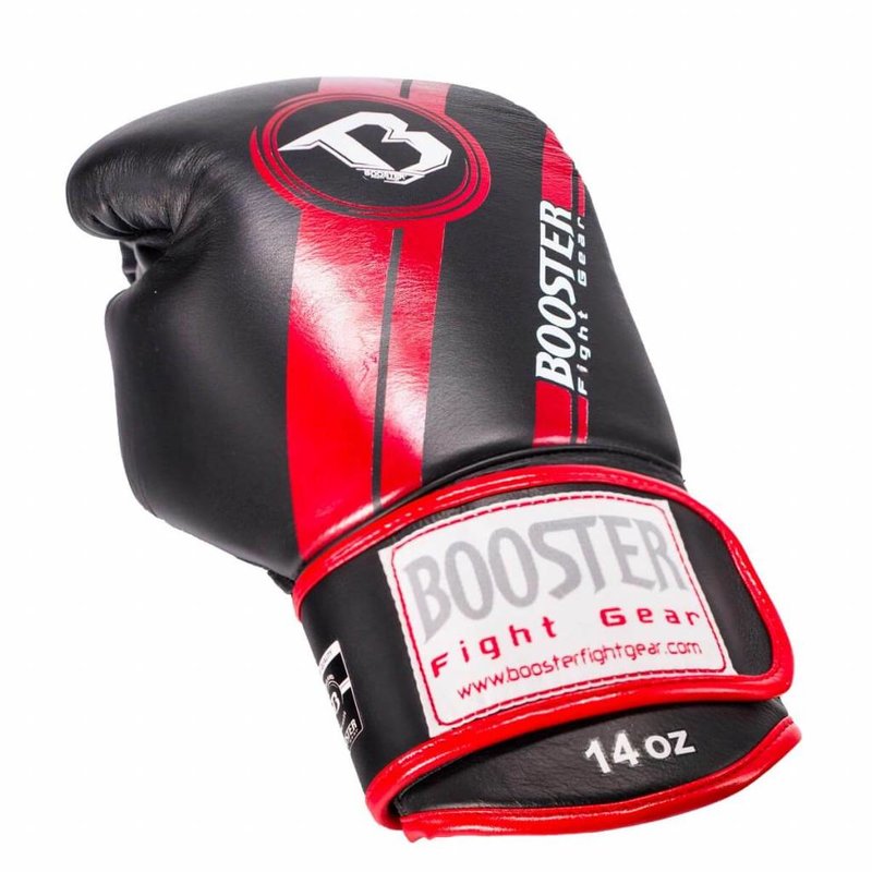 Booster Booster Pro Range Boxing Gloves BGL 1 V3 Black Red Foil
