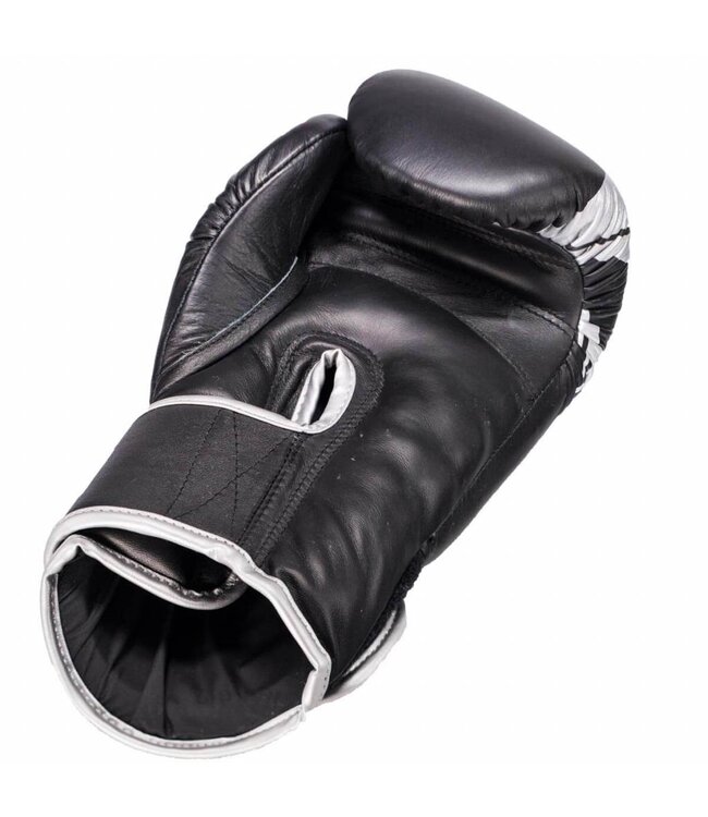 Booster Pro Range Boxing Gloves BGL 1 V3 Black Silver Foil