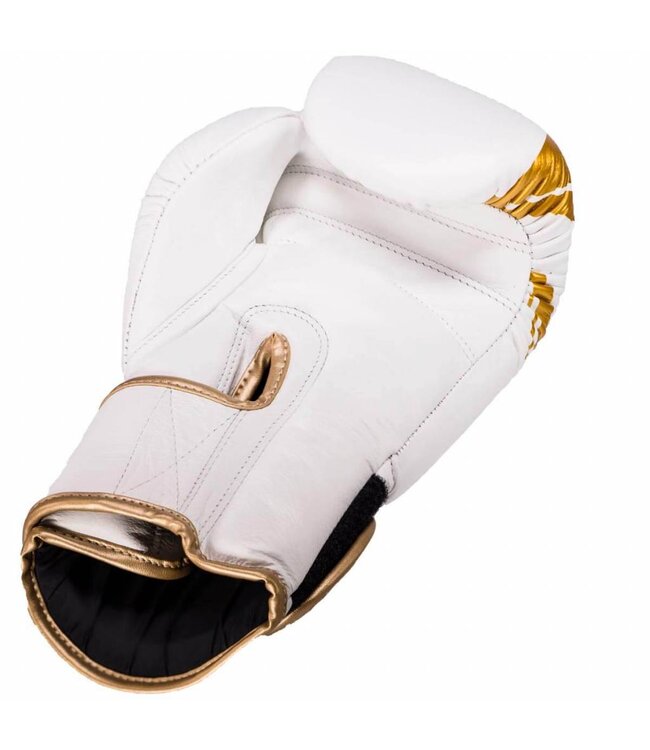 Booster Pro Range Boxing Gloves BGL 1 V3 White Gold Foil