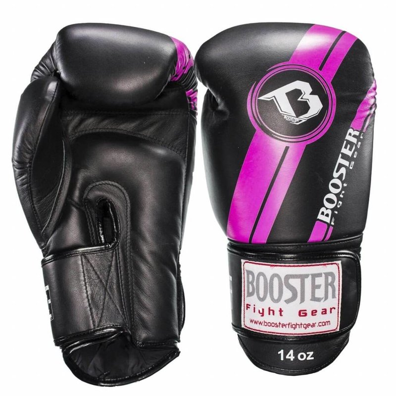 Booster Booster Pro Range Boxing Gloves BGL 1 V3 Black Pink Foil