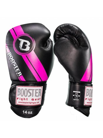 Booster Booster Pro Range Boxing Gloves BGL 1 V3 Black Pink Foil