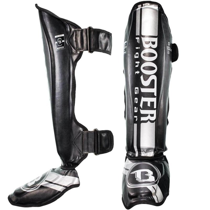 Booster Booster Kickboks Scheenbeschermers Pro Range BSG V 3 Silver Foil