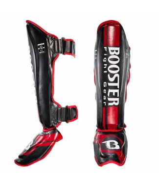 Booster Fightgear Booster Pro Range BSG V 3 Kickboxing Shinguards Red Foil